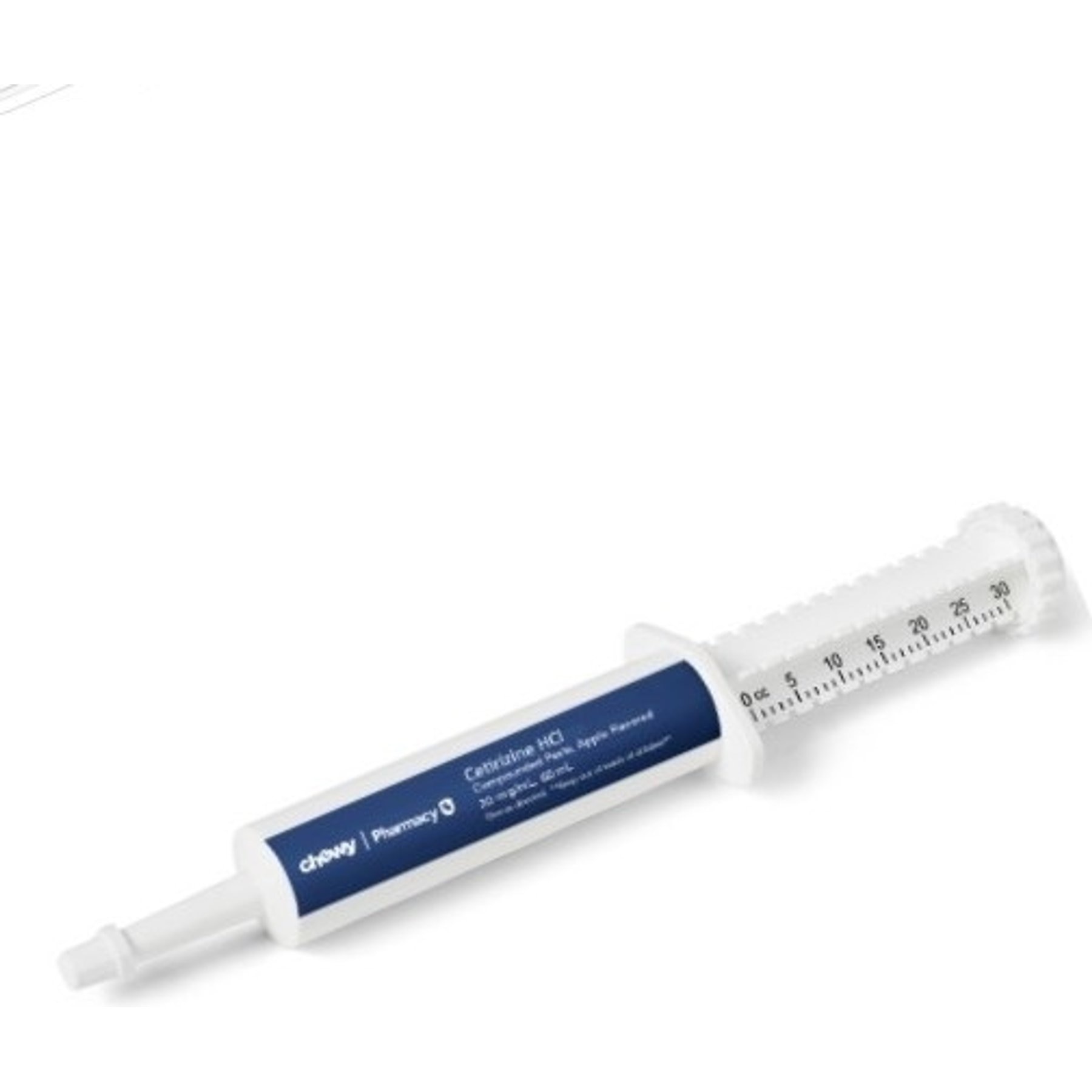 Cetirizine HCl Compounded Apple Paste, 20 mg/mL, 60 mL for Veterinary use (dosed in 5mL increments)