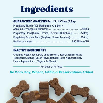 Show full view: Solid Gold Mellow Belly Probiotic Soft Chews Digestive Supplement for Dogs, 60 count slide 10 of 11