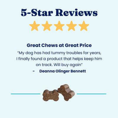 Show full view: Solid Gold Mellow Belly Probiotic Soft Chews Digestive Supplement for Dogs, 60 count slide 7 of 11