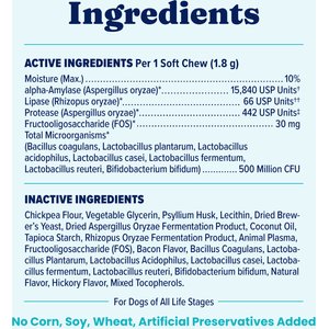 Solid Gold Mellow Belly Probiotic Soft Chews Digestive Supplement for Dogs, 120 count