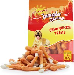 Jungle Calling Chicken Calcium Bone Dog Treats, 14-oz bag