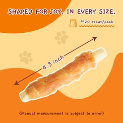 Jungle Calling Chicken Wrapped Biscuits Rawhide-Free Dog Treats, 14-oz bag slide 2 of 9