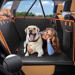 JOEJOY Waterproof SUV Back Seat Hammock Dog Car Seat Cover, Black slide 2 of 8