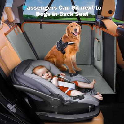 Show full view: JOEJOY Waterproof SUV Back Seat Hammock Dog Car Seat Cover, Grey slide 6 of 8