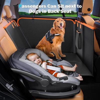 Show full view: JOEJOY Waterproof SUV Back Seat Hammock Dog Car Seat Cover, Black slide 8 of 9