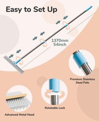 Fido Fave Dual-Sided Pet Hair Removal Carpet Rake with Extended Silicone & Metal Edge slide 2 of 7