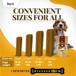 Dogsee Peanut Butter Flavor Himalayan Yak Cheese Dental Dog Chews, 1-lb bag, 4 count slide 2 of 7