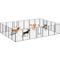 Show in main carousel: PawHut 24 Panels DIY Shape Exercise Fence Dog Playpen with Lockable Door, Black, 252 x 126 x 44.5-in slide 1 of 9