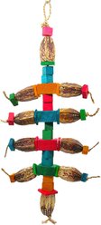 Planet Pleasures Mahogany Ant Exercise Parrot Toy, Multicolor, Large