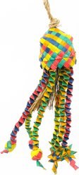 Planet Pleasures Star Basket Exercise Parrot Toy, Multicolor, Small