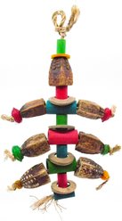 Planet Pleasures Mahogany Ant Exercise Parrot Toy, Multicolor, Small