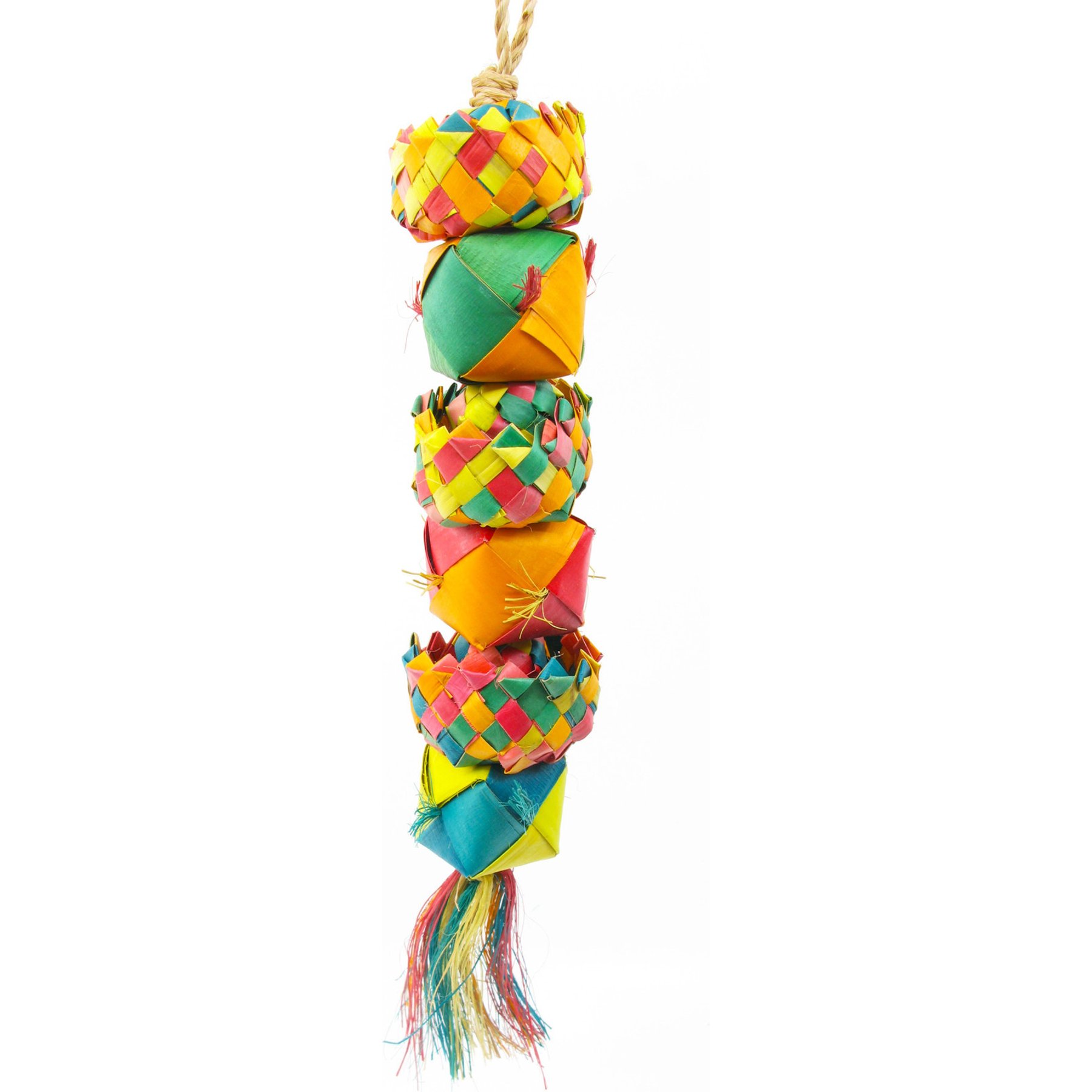 Planet Pleasures Cube Stacker Exercise Parrot Toy, Multicolor, Large