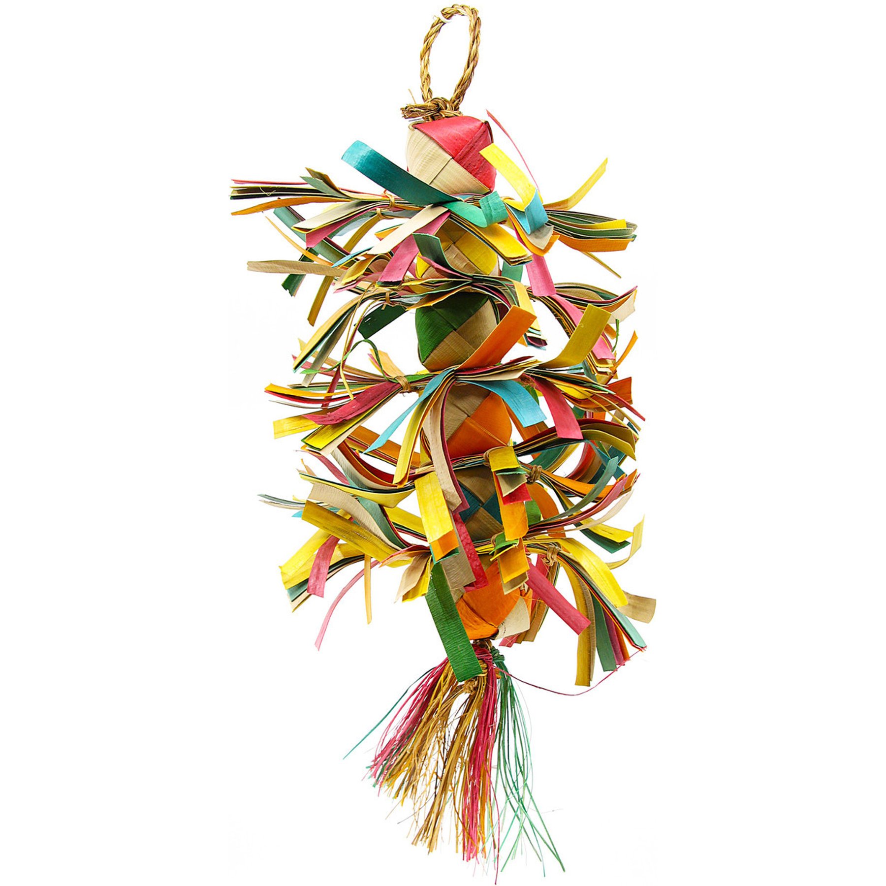 Planet Pleasures Scraggle Exercise Parrot Toy, Multicolor, Large