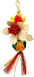 Planet Pleasures Rose & Daisy Exercise Parrot Toy, Multicolor, Small