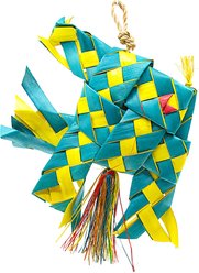 Planet Pleasures Angel Fish Exercise Parrot Toy, Multicolor, Large