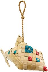 Planet Pleasures Dolphin Exercise Parrot Toy, Multicolor, Large