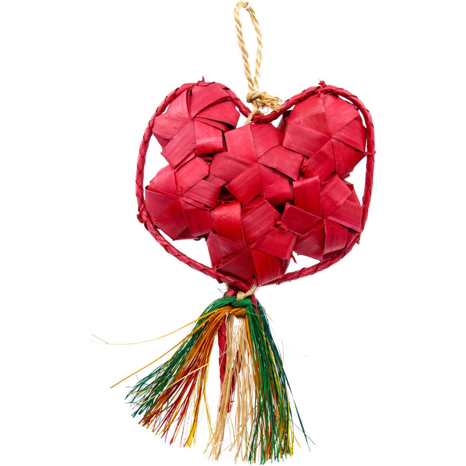 Planet Pleasures Heart Exercise Parrot Toy, Multicolor, Medium
