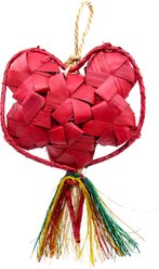 Planet Pleasures Heart Exercise Parrot Toy, Multicolor, Large