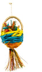 Planet Pleasures Goodie Basket Exercise Parrot Toy, Multicolor, Small