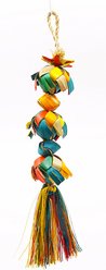 Planet Pleasures Wing Ball Tower Exercise Parrot Toy, Multicolor, Mini