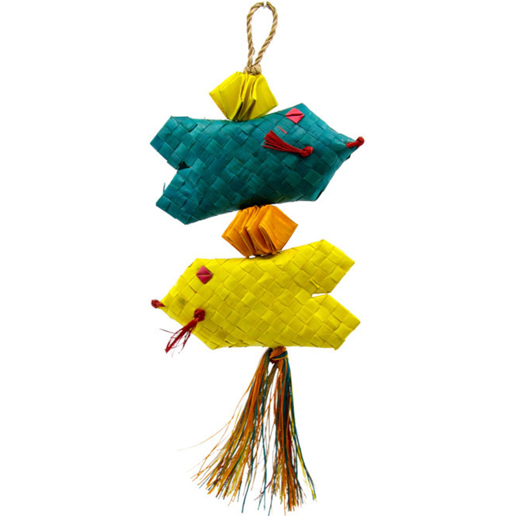 Planet Pleasures Tropical Fish Exercise Parrot Toy, Multicolor, Medium