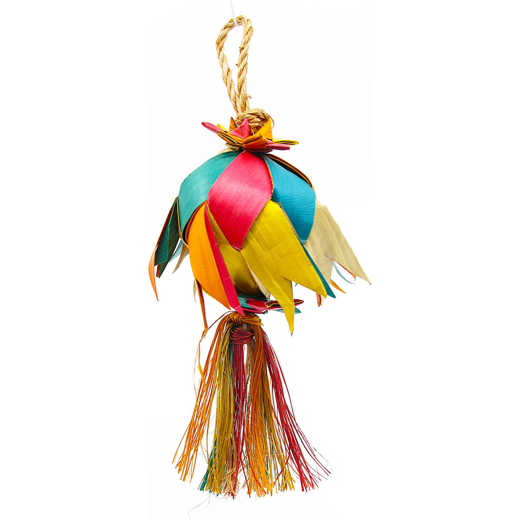 Planet Pleasures Wing Ball Exercise Parrot Toy, Multicolor, Large