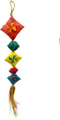 Planet Pleasures Pillows Exercise Parrot Toy, Multicolor, Medium