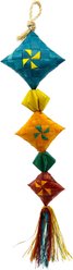 Planet Pleasures Pillows Exercise Parrot Toy, Multicolor, Large
