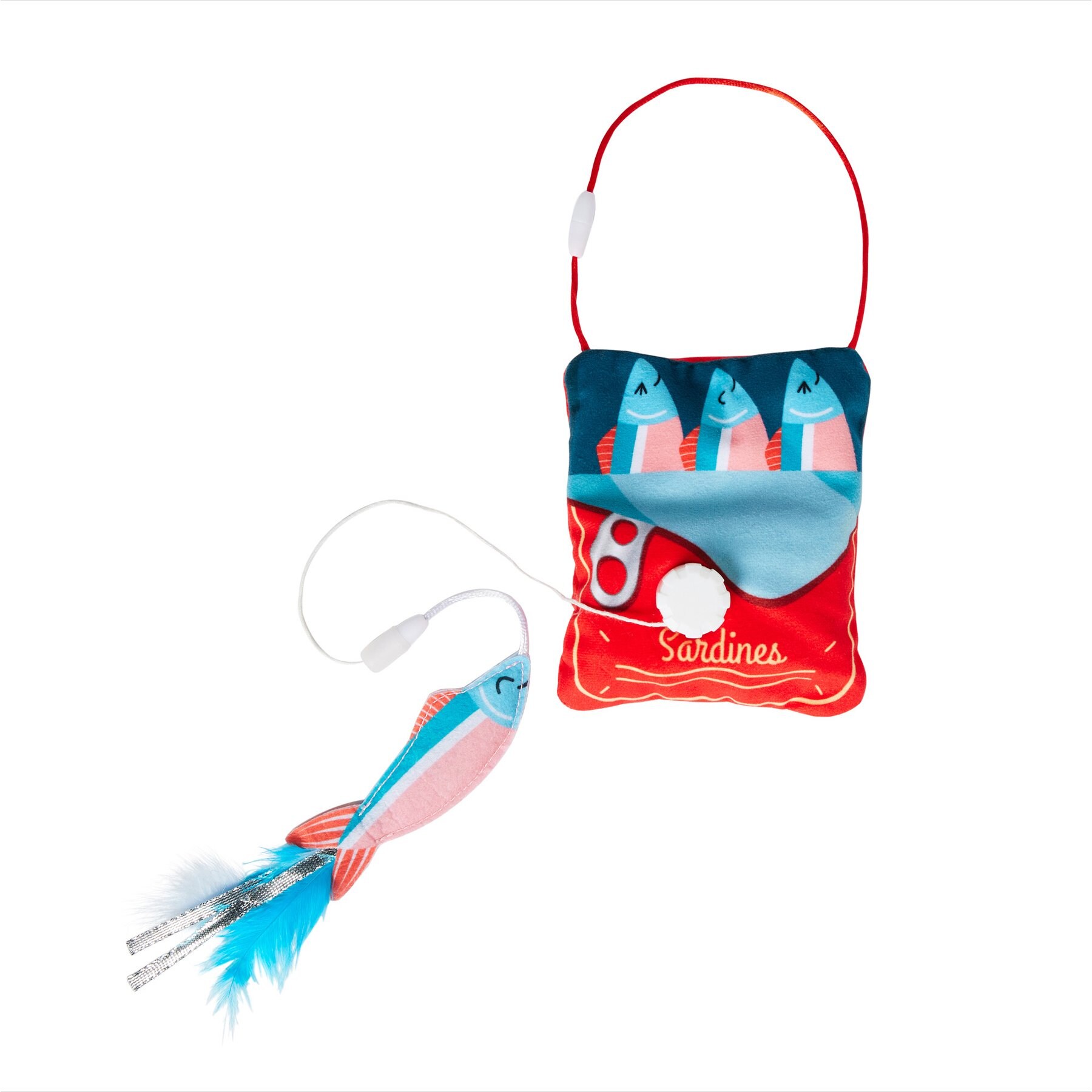 Frisco Sardine Hanging Electronic Teaser Cat Toy with Silvervine & Catnip