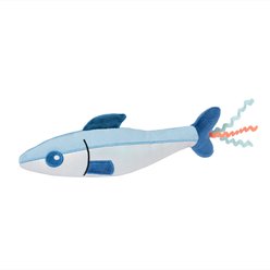 Frisco Sardine Jumbo Plush Kicker Cat Toy with Silvervine & Catnip