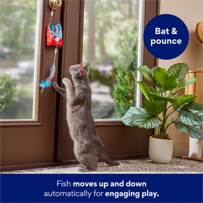 Show full view: Frisco Sardine Hanging Electronic Teaser Cat Toy with Silvervine & Catnip slide 5 of 6