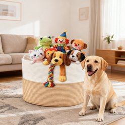 HOMAGICO Dog Toy Storage Basket, Extra Large, Jute slide 2 of 5