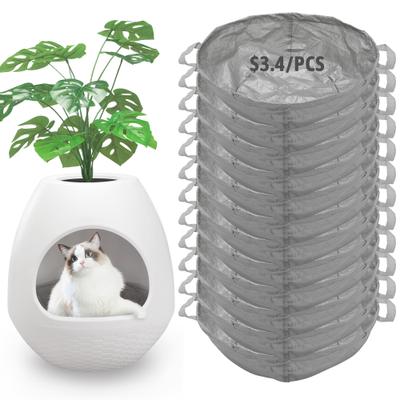 Show full view: Coziwow Foldable Cat Litter Box Liners, Gray, Medium: 18.8 x 5.7-in, 12 count slide 1 of 6