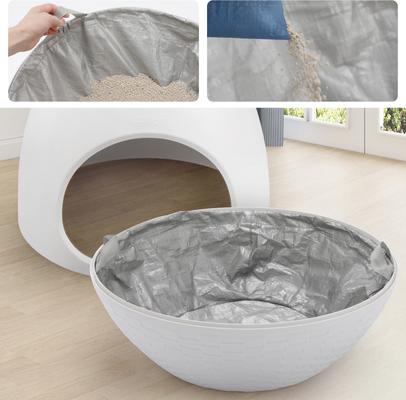 Show full view: Coziwow Foldable Cat Litter Box Liners, Gray, Medium: 18.8 x 5.7-in, 3 count slide 3 of 6