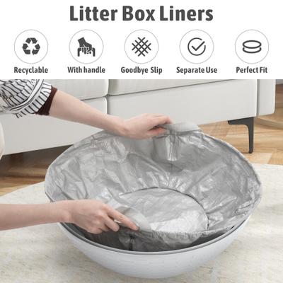 Show full view: Coziwow Foldable Cat Litter Box Liners, Gray, Medium: 18.8 x 5.7-in, 3 count slide 4 of 6