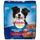Kibbles 'n Bits Adult Savory Bacon & Steak Flavor Dry Dog Food, 30-lb bag
