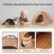 Show in main carousel: Gapzer Teepee Bed Tent CaveFoldable Portable Cat House, 16 x 16 x 15-in, Brown slide 4 of 7