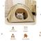 Show in main carousel: Gapzer Teepee Bed Tent CaveFoldable Portable Cat House, 16 x 16 x 15-in, Beige slide 8 of 8