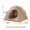 Show in main carousel: Gapzer Teepee Bed Tent CaveFoldable Portable Cat House, 16 x 16 x 15-in, Brown slide 2 of 7