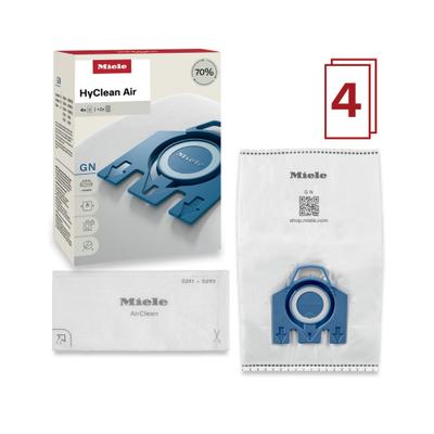 Show full view: Miele HyClean Air 3D Efficiency GN Filter Bags, White with Blue Collar slide 2 of 3
