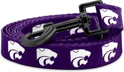 ShopInstaPets NCAA Polyester Dog Leash, 6-ft long, 1-in wide, Kansas State Polyester