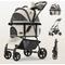 Show in main carousel: Happy & Polly Luxury Foldable Stroller with Shock-Absorbing Wheels for Small Dogs & Cats slide 1 of 9