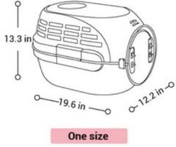 Happy & Polly Kennel-Style Carrier Bag with Ventilated Rigid Frame for Small Dogs & Cats, Blue slide 2 of 9