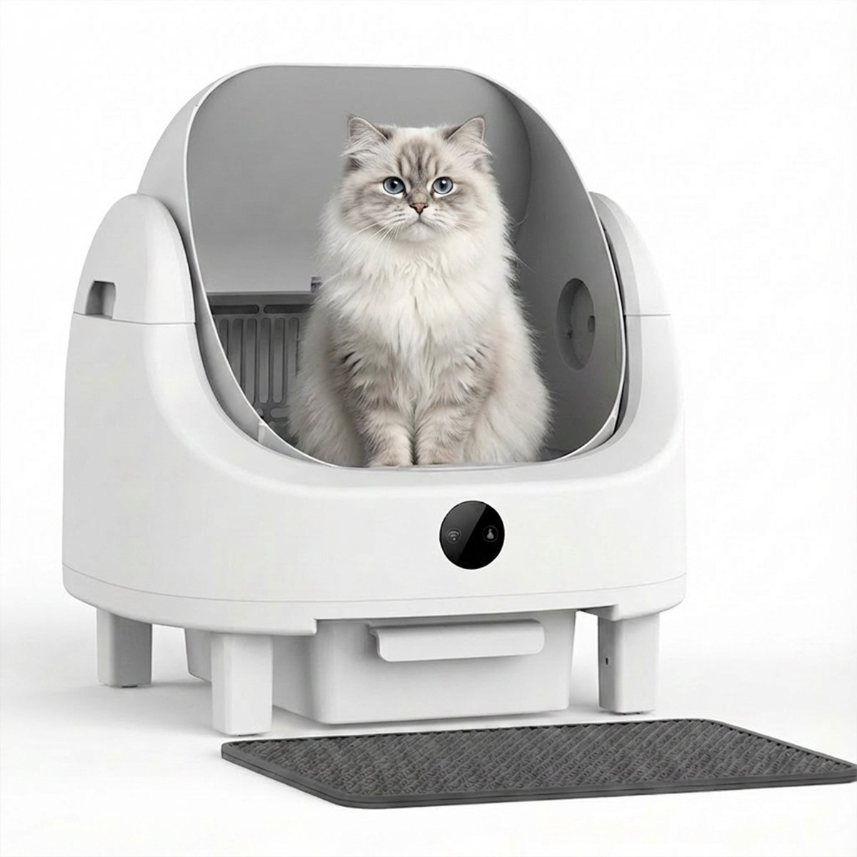 Heybo Pet Automatic Self-Cleaning Cat Litter Box, 21.2 x 19.6 x 21.6-in