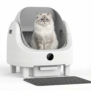allintitle litter box for arthritic cats Stainless Steel Self-Cleaning Cat Litter Box