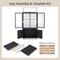 Show in main carousel: Unipaws Rolling Bird Cage with See-Through Doors, Deep Grey, 65-in slide 8 of 8