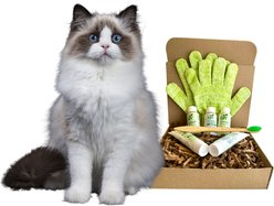 RenewedPet 4-Furry 100% Natural Cat Grooming Kit, Sample