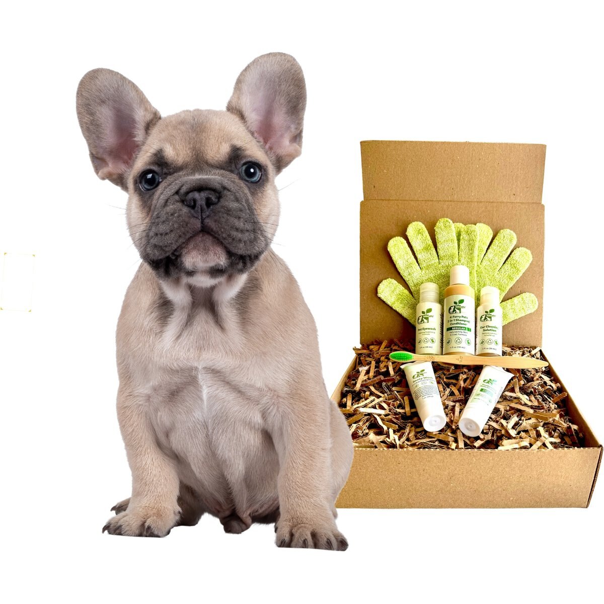 RenewedPet 4-Furry 100% Natural Dogs Grooming Kit, Half