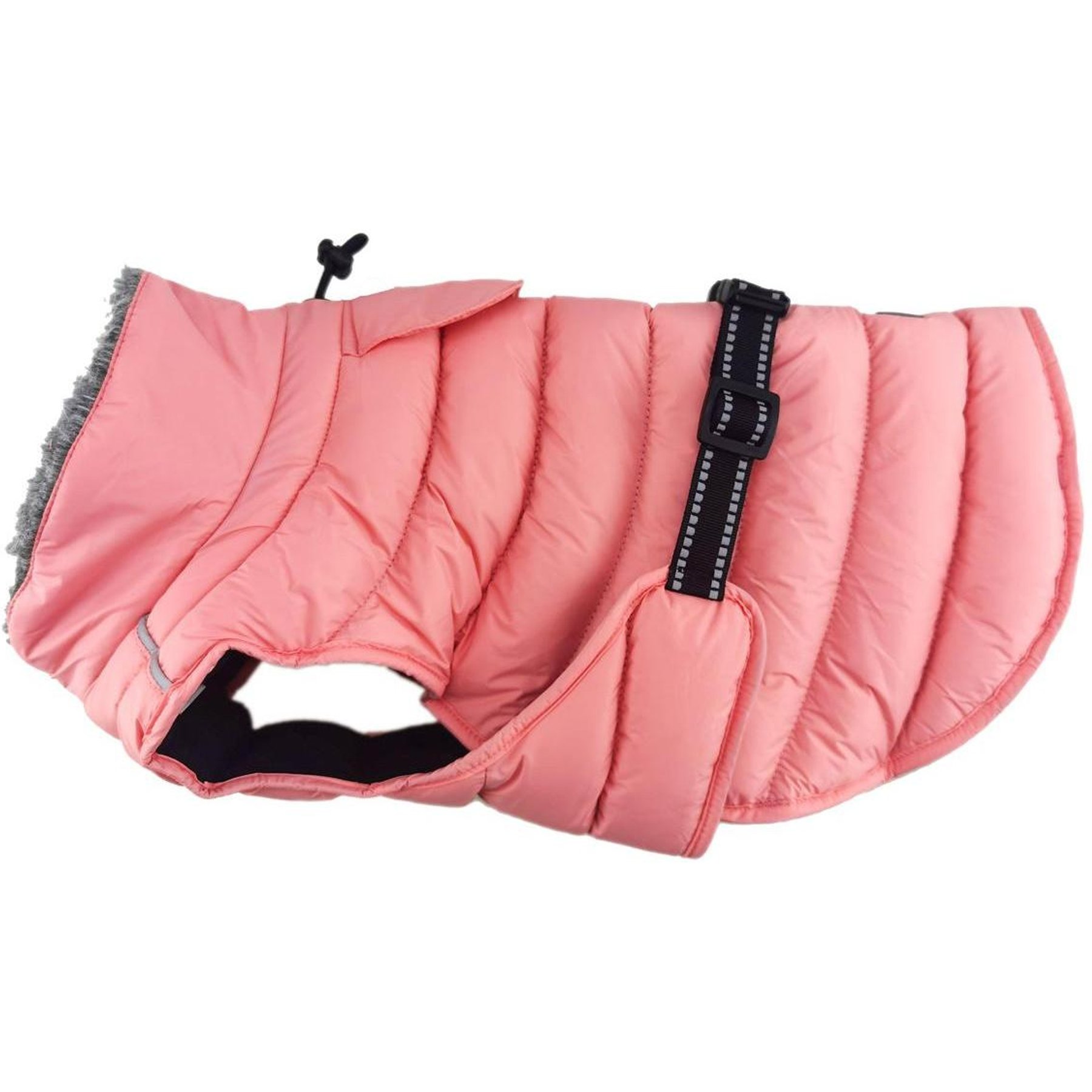 Doggie Design Alpine Extreme Weather Waterproof Insulated Dog Puffer Coat, Peach, XXX-Large