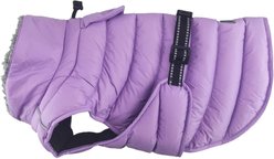 Doggie Design Alpine Extreme Weather Waterproof Insulated Dog Puffer Coat, Soft Plum, Large